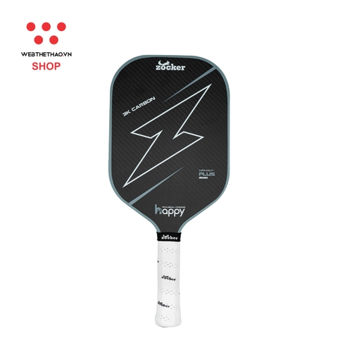 Vợt Pickleball Zocker HP02 Plus Edgeless "Xám" HP02-PE-02 - Hàng Chính Hãng
