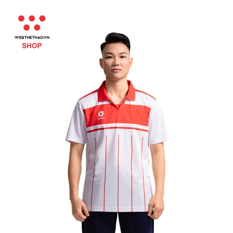 Áo polo Seagames 2025 Rise Beyond "Trắng/Đỏ" MJ-A14284-01 - Hàng Chính Hãng