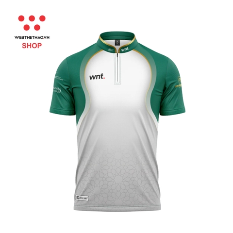 Áo bi-a thi đấu chính thức của giải World Pool Championship "Trắng Xanh" WPC-03 - Hàng Chính Hãng