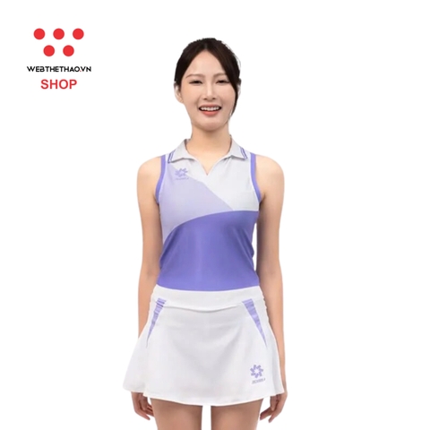 Áo ba lỗ thể thao nữ Jogarbola Tempo "White/Purple" WJ-AJ378-02 - Hàng Chính Hãng