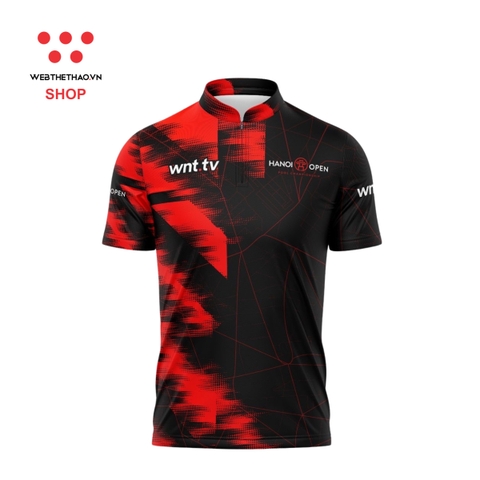Áo thi đấu chính thức của giải bi-a Hanoi Open 2025 "Đen" - Hàng Chính Hãng