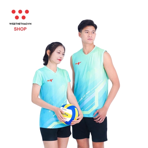 Bộ quần áo thi đấu Nhiệt Huyết Sao Vàng "Xanh Bích" SV-NH-03 - Hàng Chính Hãng