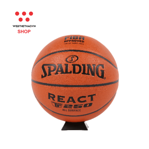 Bóng rổ Spalding TF 250 React FIBA – Indoor/Outdoor Size 7 76-967z - Hàng Chính Hãng