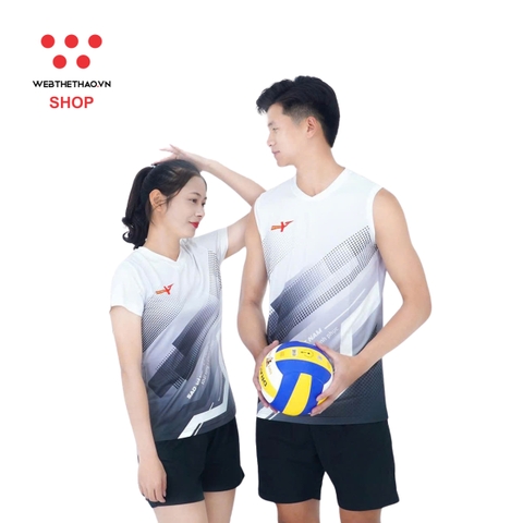 Bộ quần áo thi đấu Nhiệt Huyết Sao Vàng "Trắng Đen" SV-NH-05 - Hàng Chính Hãng