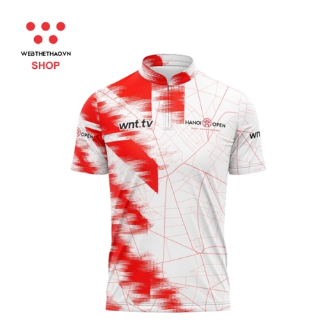 Áo thi đấu chính thức của giải bi-a Hanoi Open 2025 "Trắng" - Hàng Chính Hãng