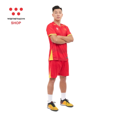 Bộ thi đấu Đội tuyển bóng đá Quốc gia 2025 (bản FAN) màu "Đỏ" MJ-A4054-03 - Hàng Chính Hãng