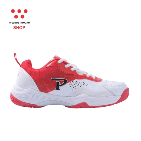 Giày Cầu Lông / Bóng Chuyền Động Lực Promax "White/Red" PR-241023-01 - Hàng Chính Hãng