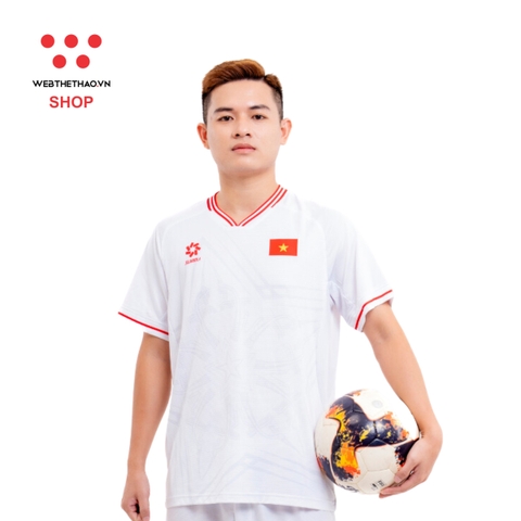 Áo thi đấu (bản FAN) đội tuyển quốc gia Việt Nam 2024 "Trắng" MJ-AJ1295-04 - Hàng Chính Hãng