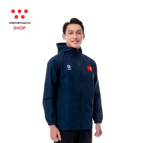 Áo khoác gió thể thao đội tuyển quốc gia Việt Nam 2024 "Xanh Navy" MJ-PJ1003-02 - Hàng Chính Hãng