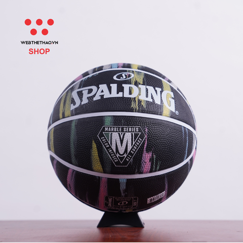 Bóng rổ Spalding Marble Black Pastel – Outdoor Size 7 84-405z - Hàng Chính Hãng