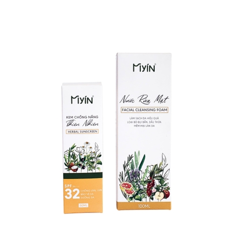 Combo | Nước Rửa Mặt & Kem Chống Nắng Thiên Nhiên