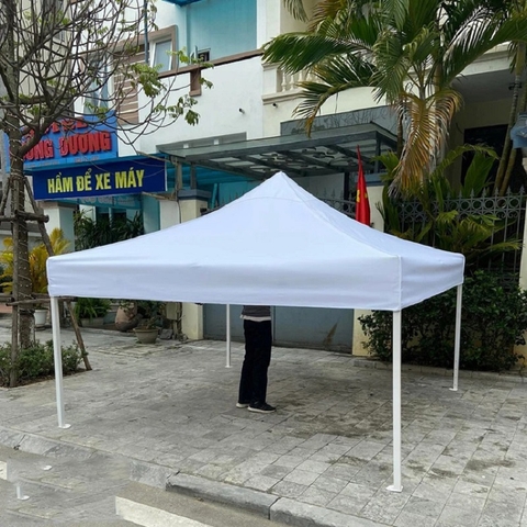 Nhà Bạt Di Động 3x4.5m Màu Trắng