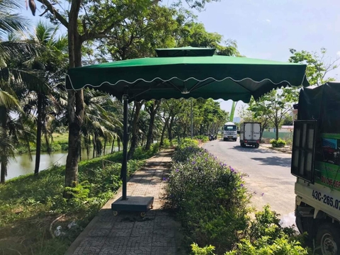 Dù Che Nắng Ngoài Trời Lệch Tâm Vuông 3m5