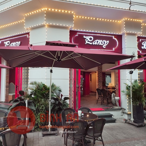 Dù Lệch Tâm Vuông 2m5 Xoay 360 Độ
