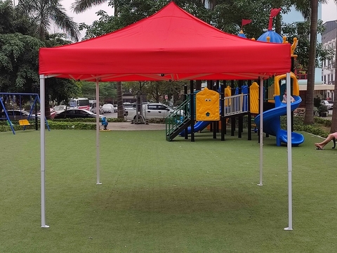 Nhà Bạt Di Động 3x3m Màu Đỏ