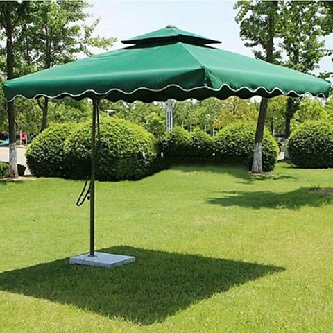 Dù Lệch Tâm Vuông 2m5 Màu Xanh