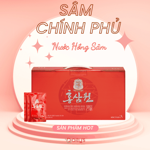 SÂM CHÍNH PHỦ NƯỚC HỒNG SÂM WON
