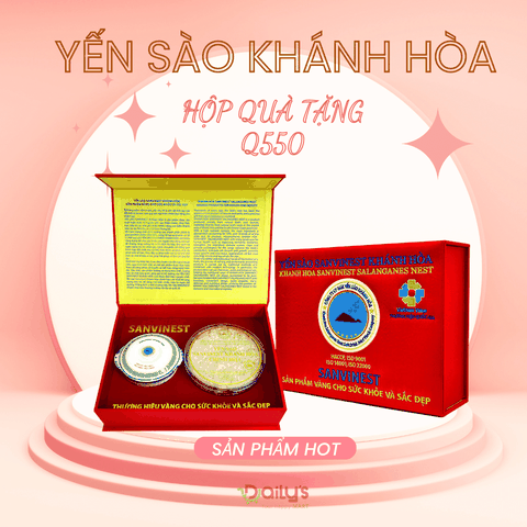 Yến sào Khánh Hòa hộp quà tặng tinh chế dạng tổ 50g
