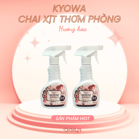KYOWA Chai xịt khử mùi thơm phòng hương hoa 300ML