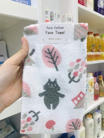 PURE COTTON FACE TOWEL Khăn mặt cotton 2 lớp hình động vật