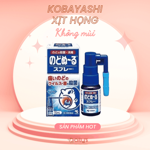 KOBAYASHI Xịt họng giảm ho, giảm viêm không mùi