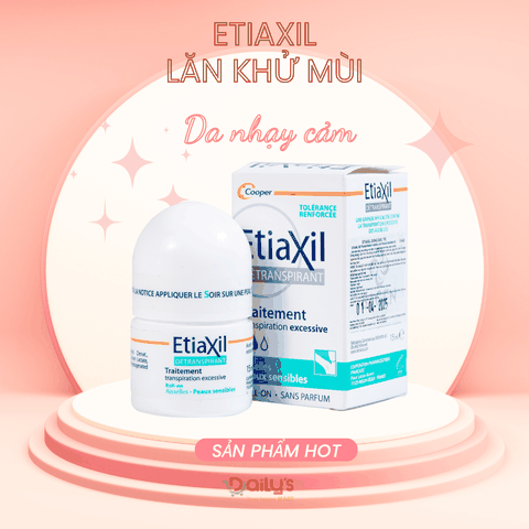 ETIAXIL Lăn nách khử mùi - Màu xanh cho da nhạy cảm 15ml
