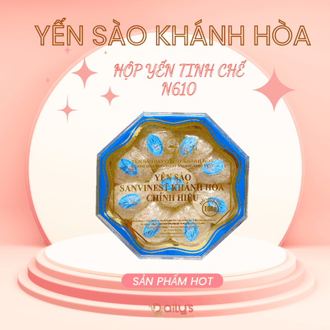 Yến sào Khánh Hòa tinh chế dạng tổ hộp 100g
