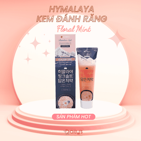 BAMBOO SALT - Kem đánh răng muối hồng Hymalaya 100g