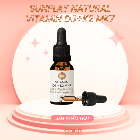 SUNDAY NATURAL Vitamin D3+K2 K7 16,98g