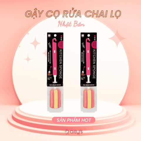 3M Dụng cụ cọ rửa chai lọ, bình sữa bằng mút xốp 26,5cmx5,5cm