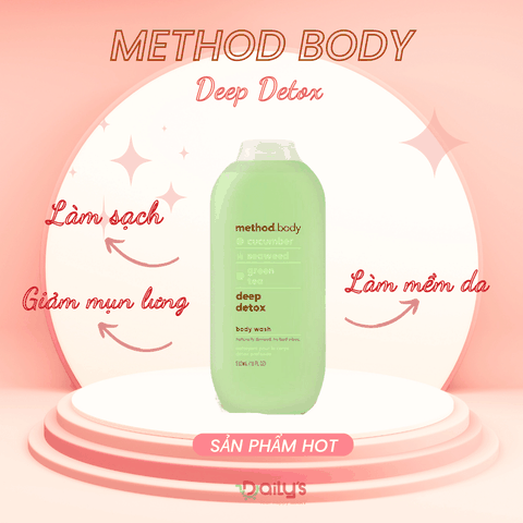 METHOD BODY Sữa tắm thải độc, trắng da