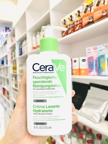 CERAVE Sữa rửa mặt dành cho da khô 236ml