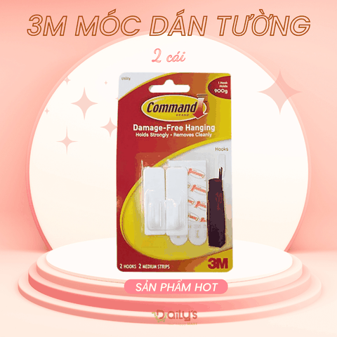 3M Móc dán tường chắc chắn loại 900g, 1.8kg