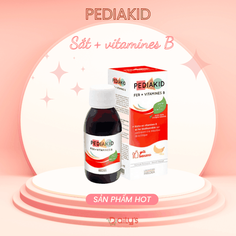 SIRO PEDIAKID - Bổ sung Sắt và Vitamine B 125ml