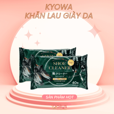 (Nhật Bản) Set 40 giấy ướt làm sạch giày da, túi da