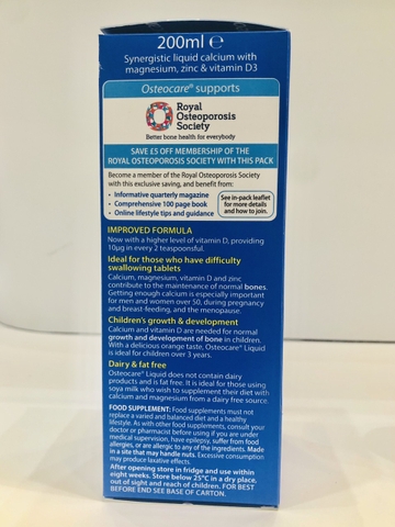 OSTEOCARE LIQUID ORIGINAL Canxi nước 200ml