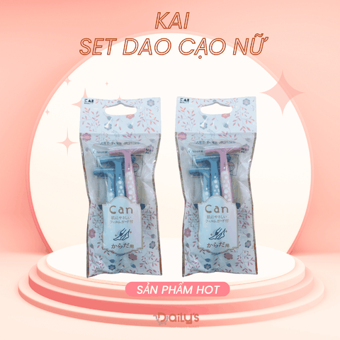 CAN KAI Set 3 dao cạo cho nữ