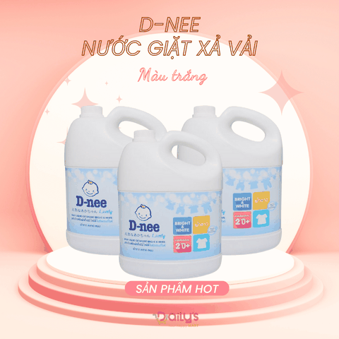 D-NEE Nước giặt xả quần áo em bé 3 lít