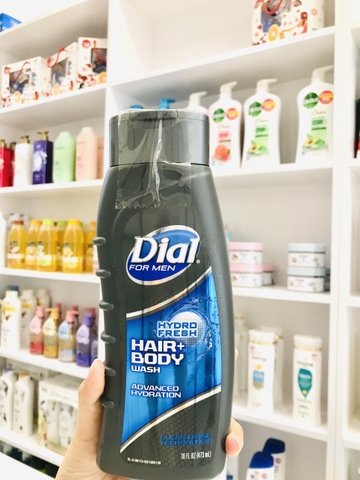 DIAL MEN Gel tắm gội nam hair + body 473ml