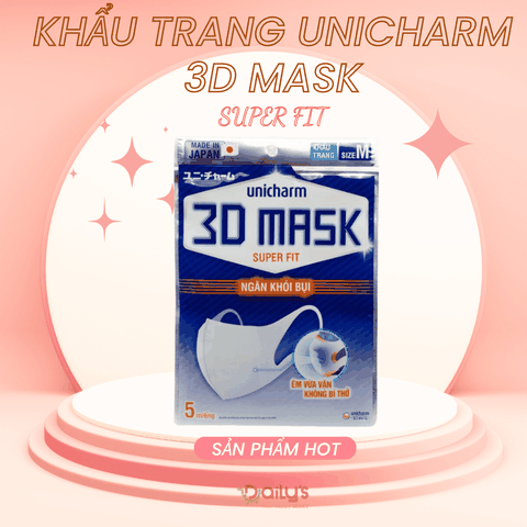 UNICHARM Khẩu trang 3D Nhật Bản