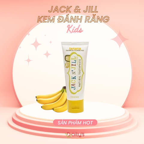JACK N' JILL BANNA Kem đánh răng Banana 50g (Màu vàng)