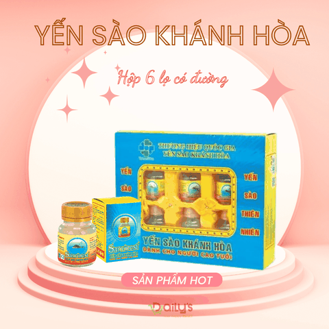Nước yến Sanvinest dành cho người cao tuổi hộp 6 lọ 70ml
