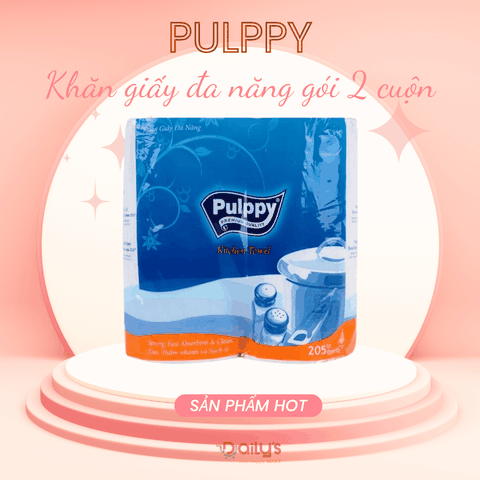 PULPPY KHĂN GIẤY - Khăn giấy đa năng gói 2 cuộn