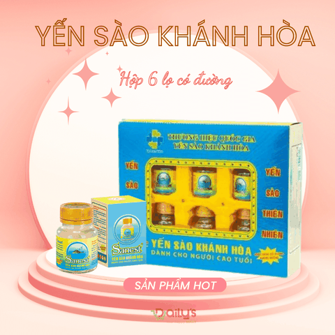 Nước yến Sanvinest dành cho người cao tuổi hộp 6 lọ 70ml