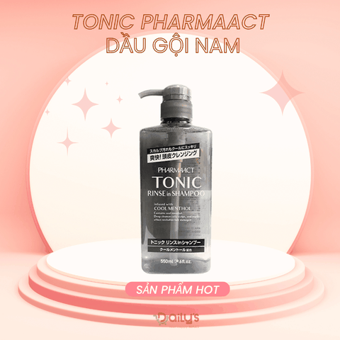 TONIC PHARMAACT Dầu gội trị gàu cho nam 550ml