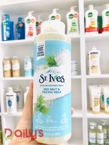 Sữa tắm ST.Ives dưỡng ẩm, tẩy tế bào chết và chống lão hóa da 473ml