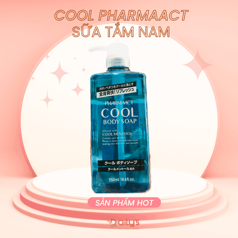 COOL PHARMAACT Sữa tắm bạc hà mát lạnh cho nam 550ml