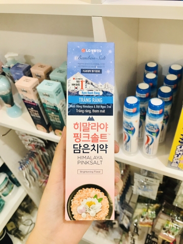 BAMBOO SALT - Kem đánh răng muối hồng Hymalaya 100g