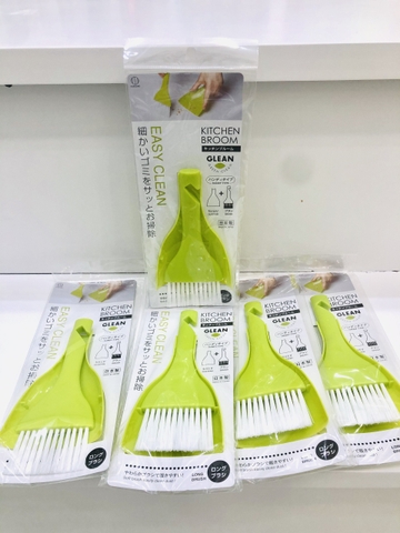 (Nhật Bản) KOKUBO Bộ chổi xẻng mini (màu xanh lá)