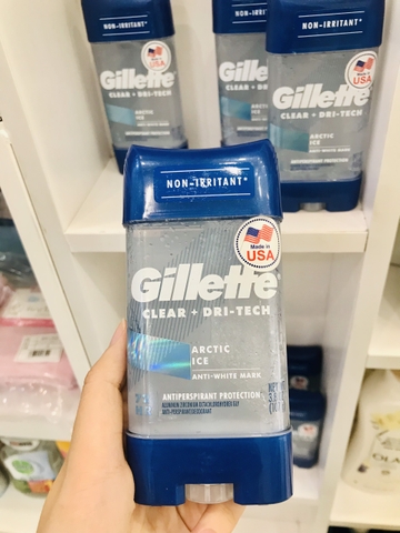 GILLTTE CLEAR+DRI-TECH Gel khử mùi - Arctic Ice 107g